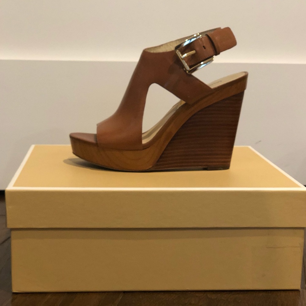 Michael Kors Leather Wedge